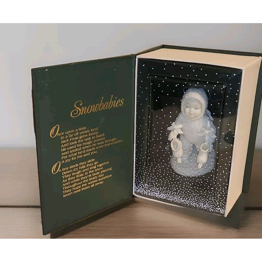 Winter Tales Of The Snowbabies Let's Go Skating Department 56 Original Box Snow